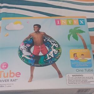 Kids Swim Tube - Black and Green